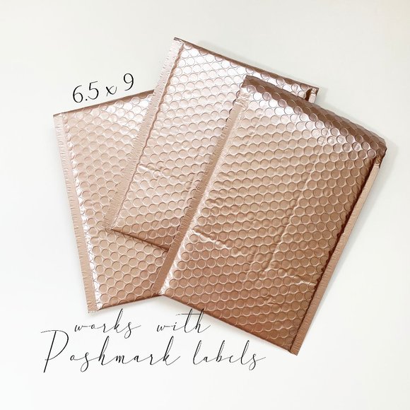 Other - 20 6.5x9 Rose Gold Bubble Mailers